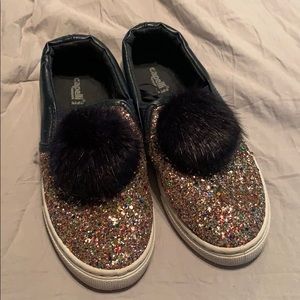 Little Girls Sparkle slip-ons
